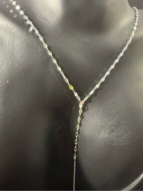 Sterling silver drop necklace 18 inches